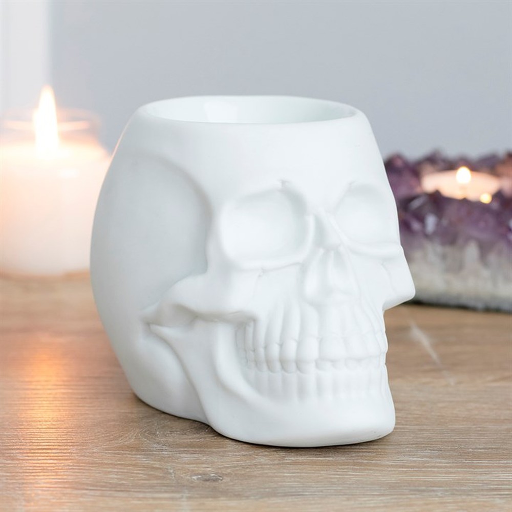 Something Different - White Skull Oliebrander - Wit